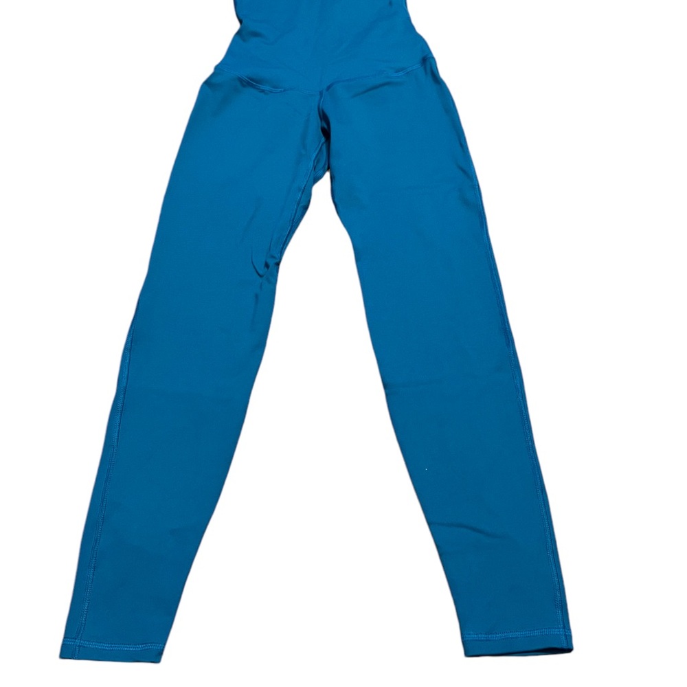 Baobei Blue Pull On Athletic Compression Leggings High Waisted See Measurements